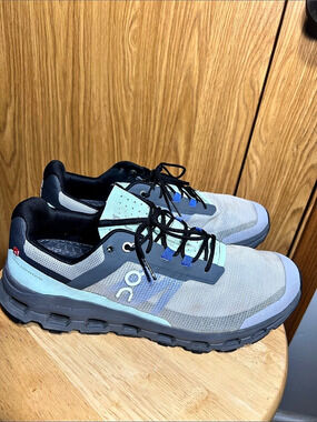 On Cloudvista Athletic Shoes Gray & Blue US 11